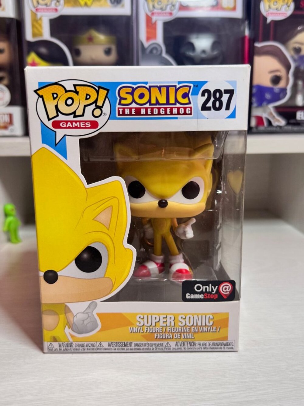 Funko Pop Games Sonic The Hedgehog Super Sonic #287 Vinyl Figure